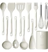 Silicone Cooking Utensils Set - 600°F Heat Resistant, Nonstick Kitchen Utensil Set with Spatulas,...