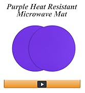 Silicone Microwave Mat 12 Inch, Non Stick Turntable Safe Baking Mat for Kitchen, BPA Free Multi P...