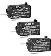 BXIZXD KW3AT-16 Microwave Oven Door Switch 16A 125/250 V Door Interloc, Compatible with KW3A, KW3...