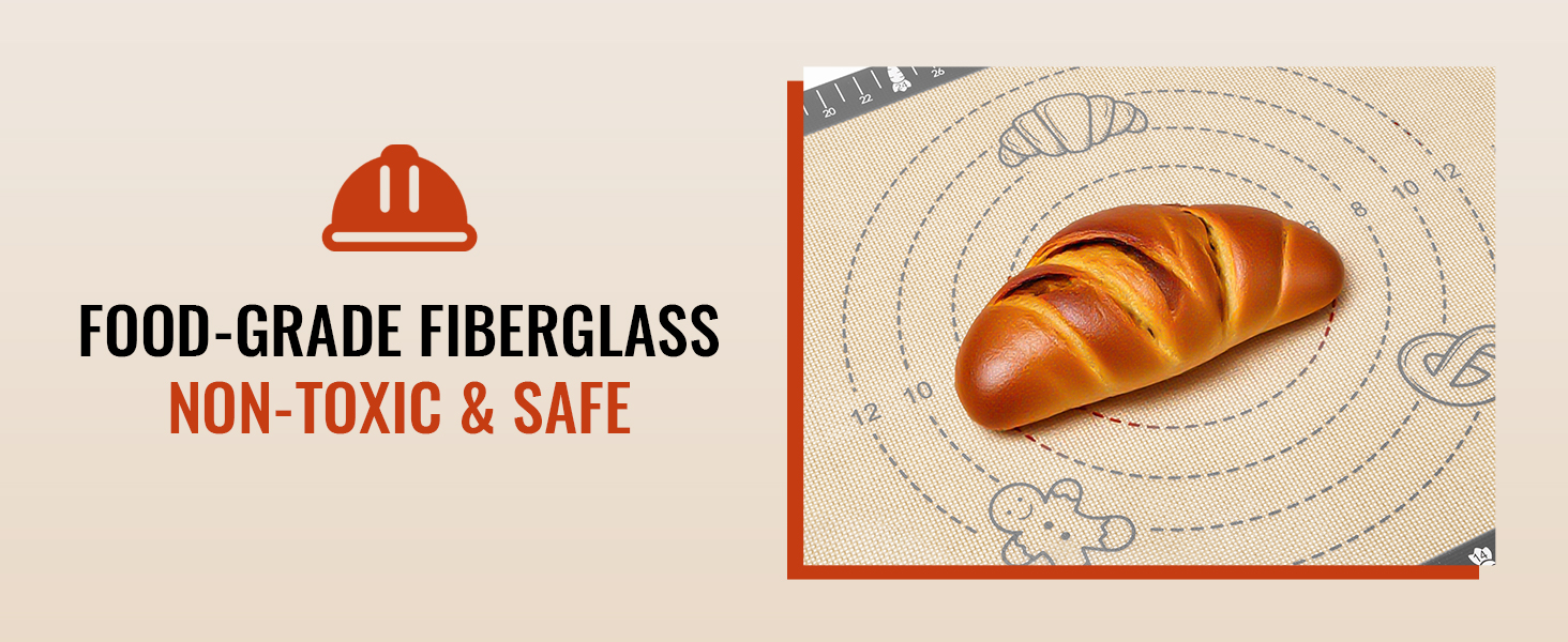 Silicone surdough bread mat