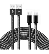FWCLO PS4 Controller Charging Cable, 2 Pack 6.6ft Extra Long PS4 Charger Cord for PlayStation-4,P...