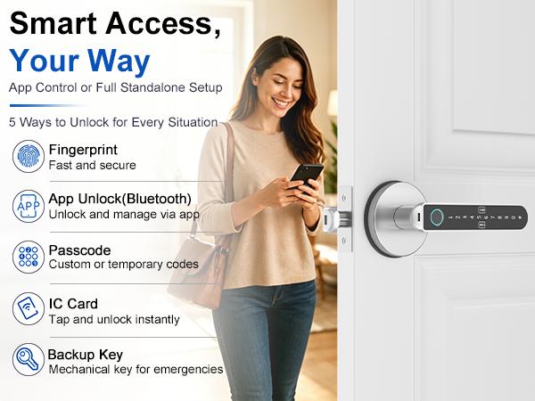Gavdhe fingerprint door lock