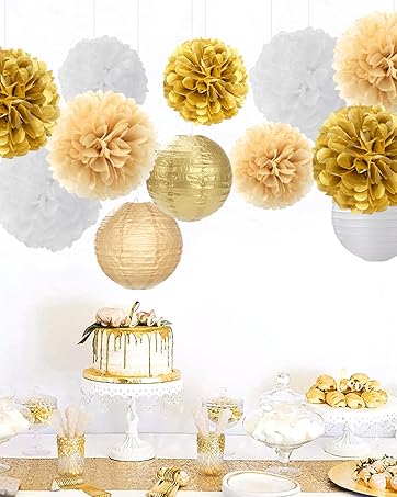 gold party decoration