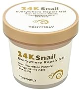 TONYMOLY 24K Snail Everywhere Repair Gel – Moisturizing & Rejuvenating Skincare for Face & Body w...