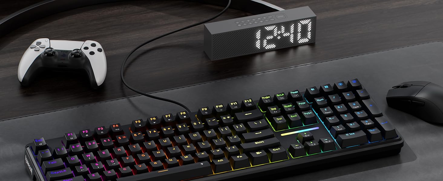 Redragon K745 RGB keyboard for desktop gaming adds full-size mechanical control
