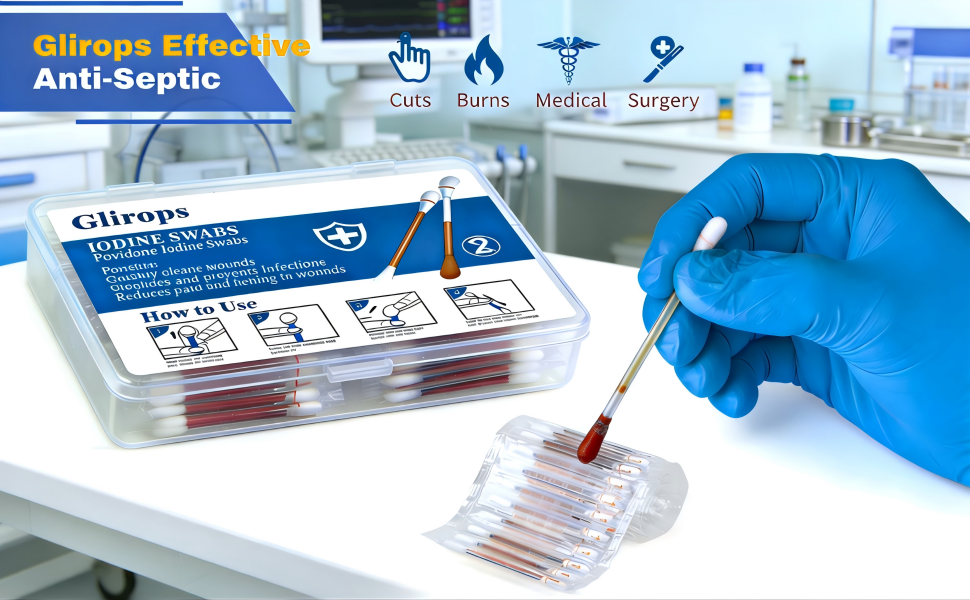 iodine swabsticks