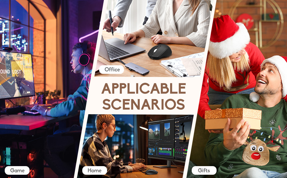 Wireless Gradient Color Bluetooth Mouse,