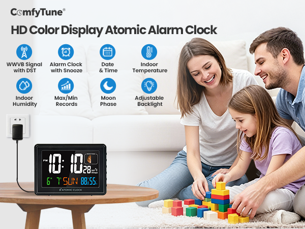 Digital Atomic Alarm Clocks for Bedrooms