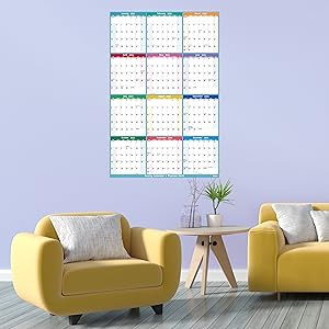 yearly wall calendar