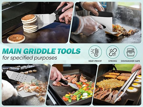 More different metalgriddle spatulas have specified grilling purposes when cooking meats and veggies
