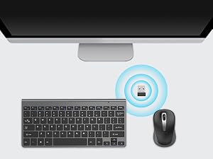 2.4Ghz wireless keyboard and mouse mini travel