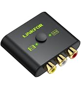 LiNKFOR RCA to HDMI Converter, CVBS for Wii PS1 PS2 N64 Xbox, PAL/NTSC | 1080P,16:9/4:3 adjustabl...