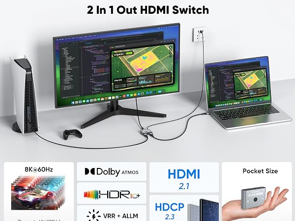 hdmi 2.1 switch 2 port