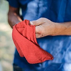 shop towels red