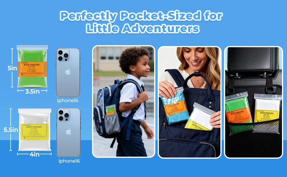 ponchos family pack