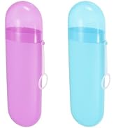 YKuzLx 2 Packs Toothbrush Travel Case, Portable Toothbrush Case with Ventilation Hole for Travel,...