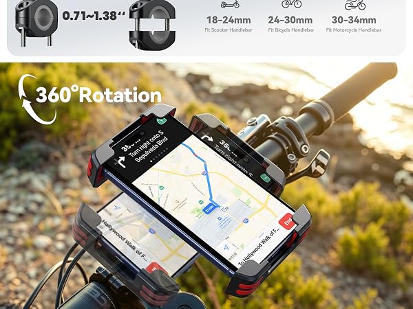 bike phone holder mount