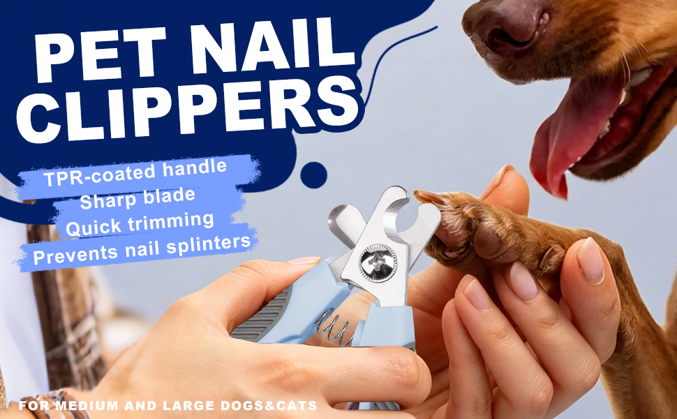 Histotree Blue Large Pet Nail Clippers with Guard
