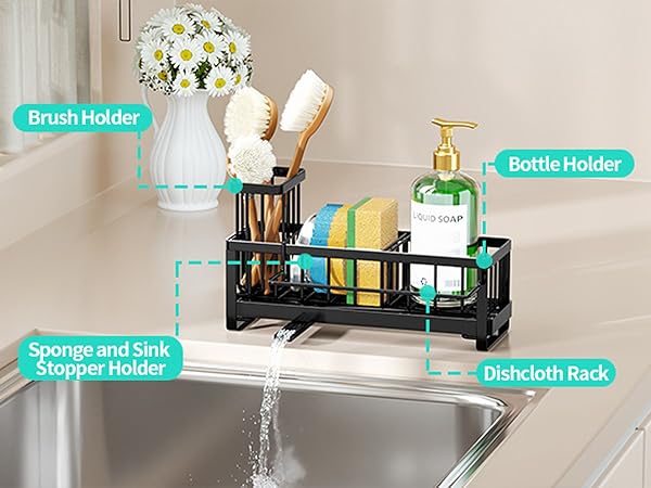 sponge caddy for kitchen sink