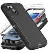 YKHJKLEC for iPhone 13 Case/iPhone 14 Case, Military Grade 3 in 1 Heavy Duty Shockproof/Drop Proo...