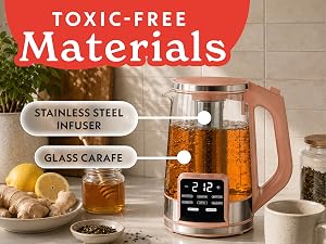Gourmia Programmable Glass Digital Kettle GDK2365
