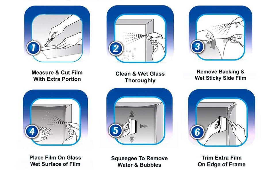 how to install the window film