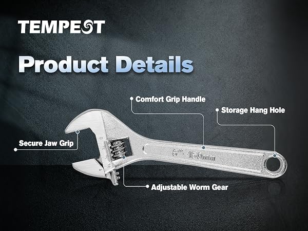6 Inch Adjustable Wrench