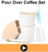 white silicone coffee set