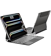 TabletKeyer Magic for iPad Pro 13-inch(M5 2025/M4 2024) Case with Keyboard, 7 Colors Backlight & ...