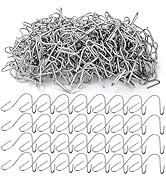 ZENFUN 250 Pcs T-Post Wire Clip Galvanized Steel Fence Clips, Time-Saving Convenient Pre-Cut Wire...