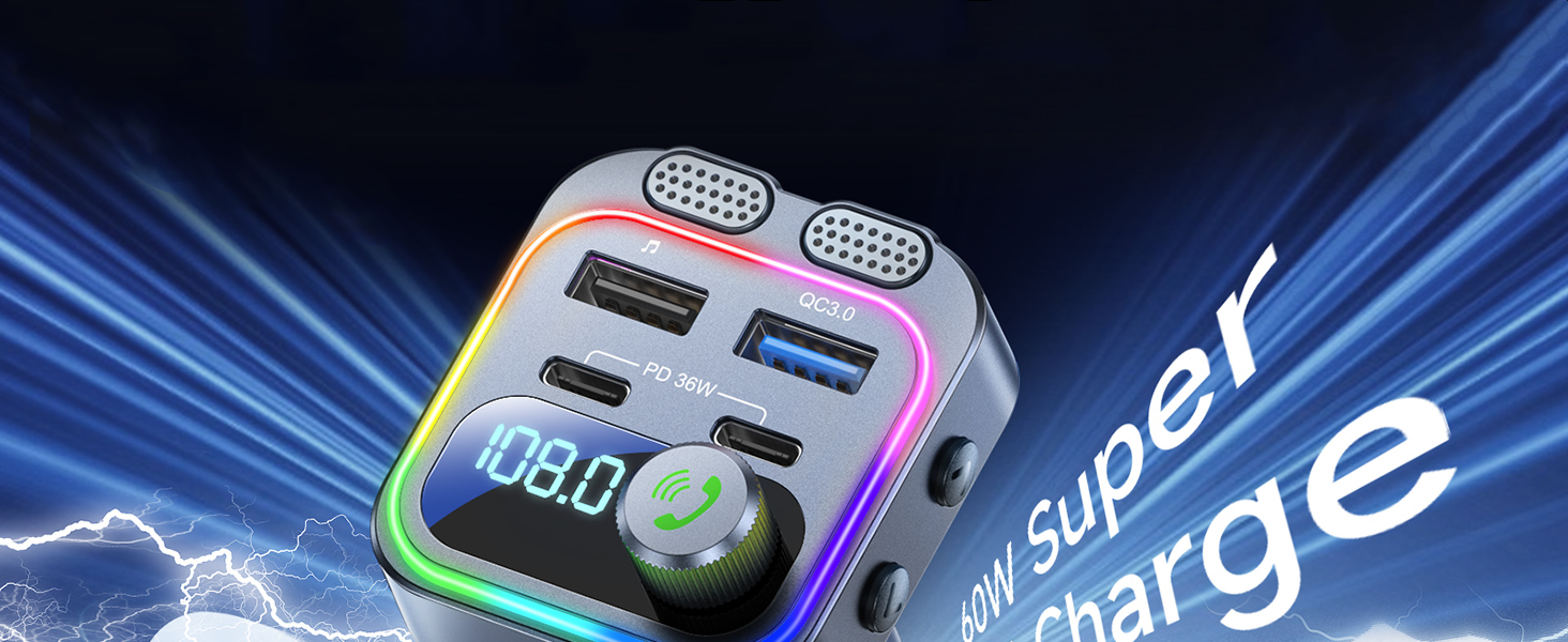 bluetooth fm transmitter for car