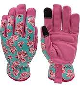 MSUPSAV Multi-purpose Rose Gardening Gloves,Spandex With Synthetic Leather Garden Work Glove for ...