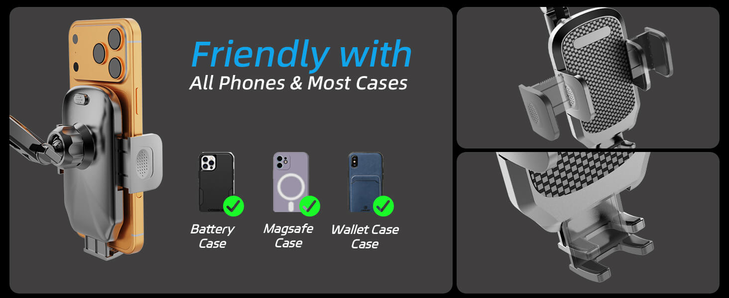 Friendly with All Phones & Most Cases
