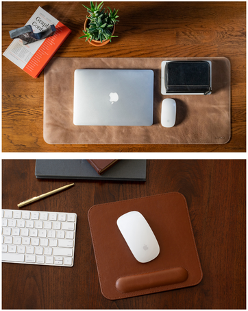 leather mouse pad and leather desk mat