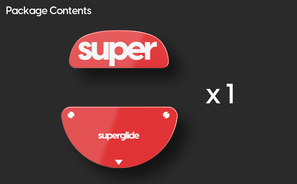 Superglide 2 Glass Mouse Skates for Endgamegears XE2WE