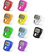 KTRIO Pack of 10 Colors Electronic Finger Counter, Mini LCD Digital Display Tally Counter 5-Digit...