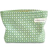 STARDW Aesthetic Floral Makeup Bag Cute Small Cosmetic Bags for Women Girls, Travel Toiletry Bag ...