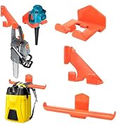 Bensbl 3-in-1 Heavy Duty Garage Tool Organizer, 3-Piece Wall Mount Chainsaw Holder, Backpack Blow...