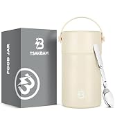 Thermo for Hot Food, 35 oz Lunch Soup Thermo, Wide Mouth Insulated Food Jar Container with Spoon ...