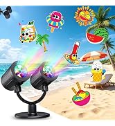Toodour Pool Lights with Projector, LED Dynamic Pool Projector Lights for Above Ground Pools with...