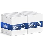 GNL 3 Ring Binders 1 Inch Economy 12 Packs White, 1" Three Ring (Fits 175 Sheets of 8.5x11 Paper)...