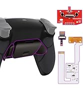 eXtremeRate Black Real Metal Buttons RMB RISE V3 Remap Kit for PS5 Controller BDM-030 040 050, Ru...