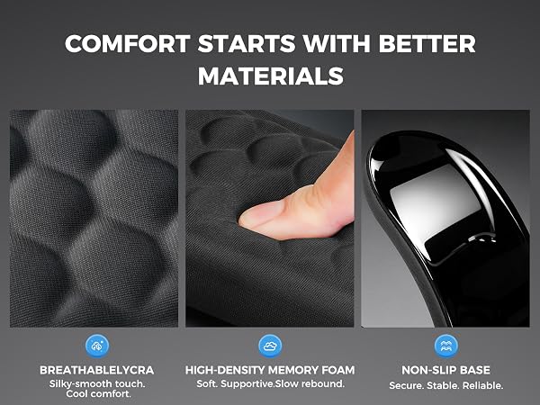 Comfortable keyboard wrist pad