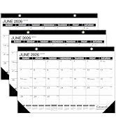 GuassLee 3 Pack Desk Calendar 2026-2027 - 19 Months Academic Calendar 17" × 11.5" Desktop Calenda...