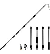 Diivoo Gutter Cleaning Tools from The Ground,Telescopic Gutter Cleaner,Gutter Cleaning Hose Attac...
