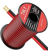THLY 100FT 12 Gauge Wire, Electrical Wire Red and Black Wire 12V Ultra Flexible Low Voltage Wire ...