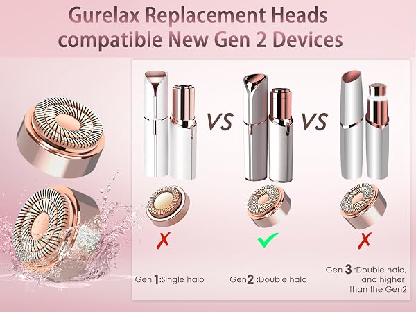 gurelax replacement heads for flawless
