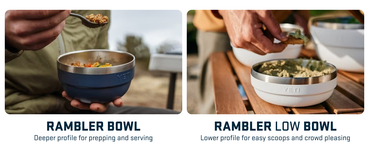 original rambler bowl and rambler low bowl