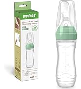 Haakaa Silicone Baby Food Dispensing Spoon Feeder 4oz - Infant Squeeze Cereal Feeder, Baby Fresh ...