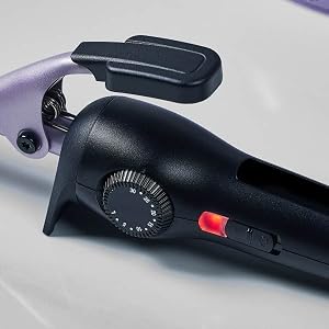 Precision heat control curling iron with high heat